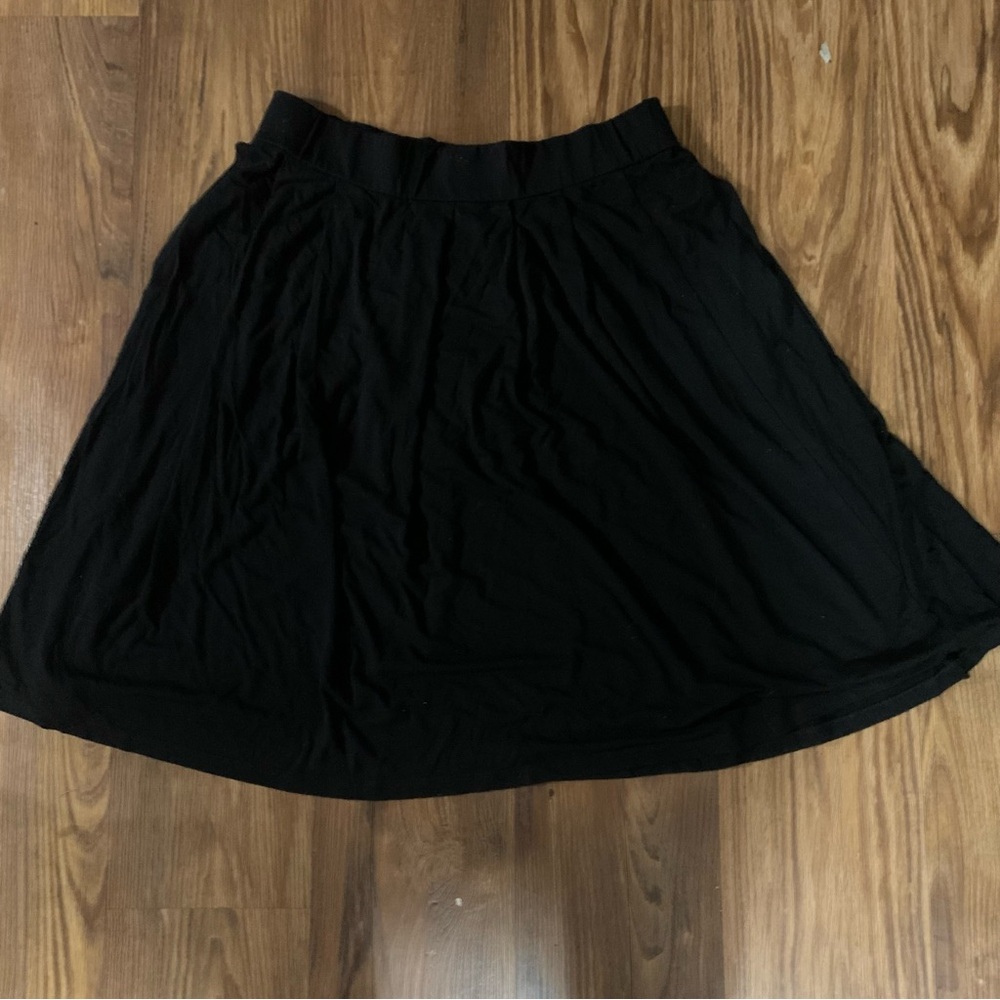 Eileen Fisher Black A-Line Skirt